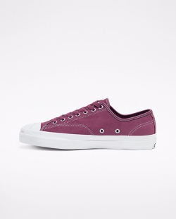 Converse Suede Jack Purcell Pro Férfi Rövidszárú Fehér/Rózsaszín | GHJVNPU-HU